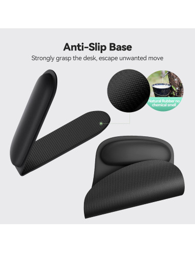 Set Ergonómico TECKNET 3-en-1 con Reposamuñecas de Espuma