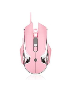 Ratón Gaming AJ120 Firstblood Rosa Ergonómico USB LED 1.7m