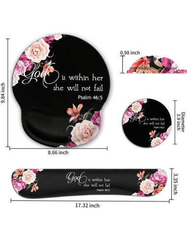 Almohadilla Ergonómica para Muñeca y Mouse FDHHKJUKO