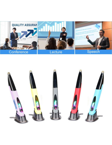 Ratón Óptico Ergonómico Inalámbrico Lychee Rojo con Stylus