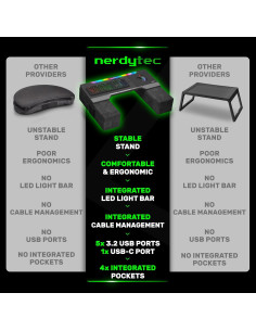 Escritorio de Juego Ergonómico Couchmaster CYCON HORIZONLIGHT 2