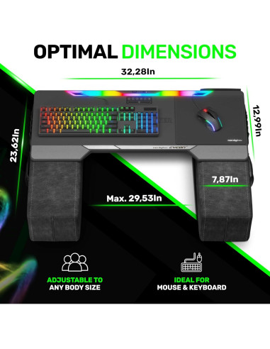 Escritorio de Juego Ergonómico Couchmaster CYCON HORIZONLIGHT