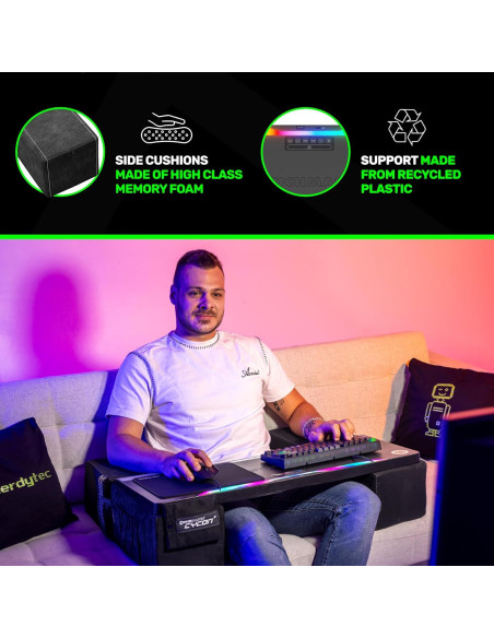 Escritorio de Juego Ergonómico Couchmaster CYCON HORIZONLIGHT