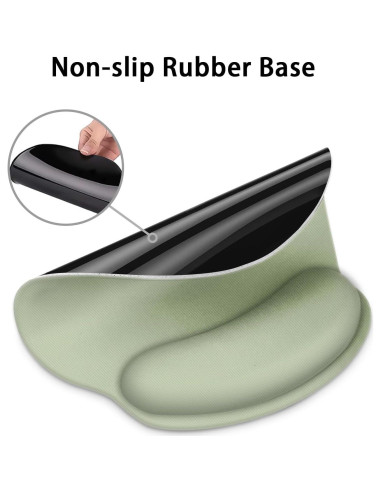 Alfombrilla de Ratón Ergonómica Britimes Verde Claro 25x23cm