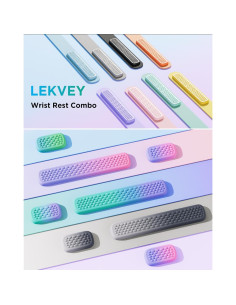 Reposamuñecas Lekvey Ergonómico de Espuma de Memoria Verde Azul 2