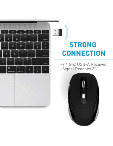 Ratón Inalámbrico 2.4GHz Guiheng - 6 Botones - Paquete de 10