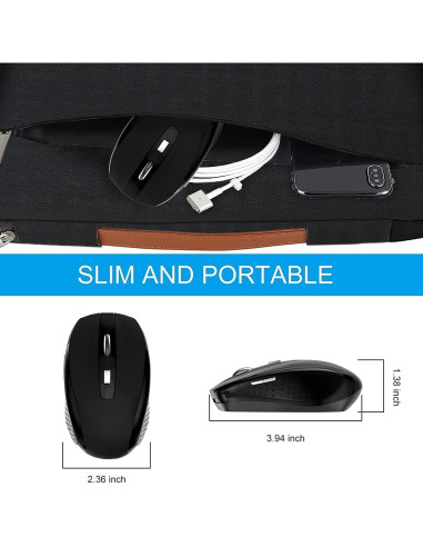 Ratón Inalámbrico 2.4GHz Guiheng - 6 Botones - Paquete de 10