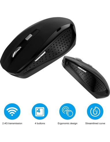 Ratón Inalámbrico 2.4GHz Guiheng - 6 Botones - Paquete de 10