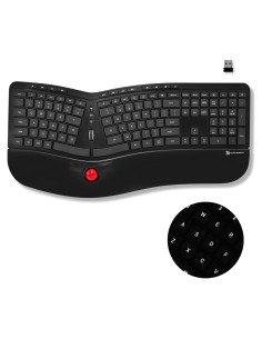 Teclado Inalámbrico Ergonómico X9 Performance con Trackball
