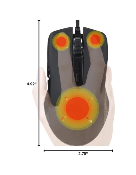 Ratón Térmico USB C Pro ValueRays, Calentador de Mano Ergonómico