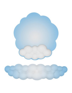 Almohadilla de Ratón Ergonómica HOTTYAO con Reposamuñecas Nube