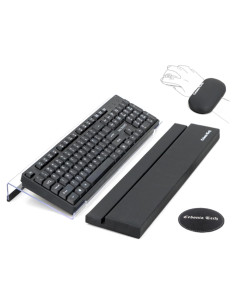 Reposamuñecas ergonómico Cebonia 4 en 1 con soporte de teclado