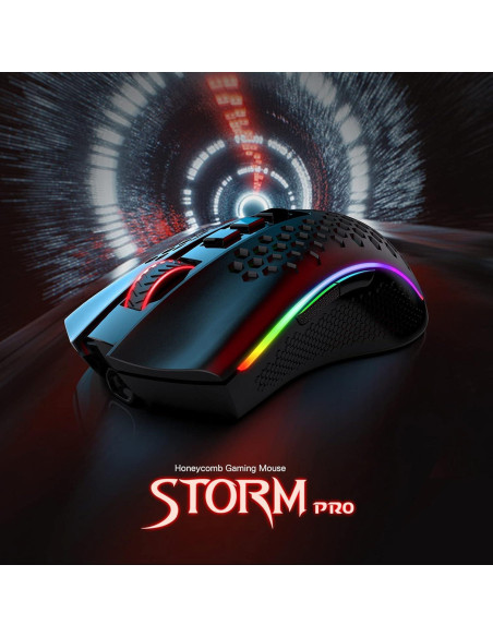 Ratón Gaming Inalámbrico Redragon M808 Storm Pro RGB 16000 DPI
