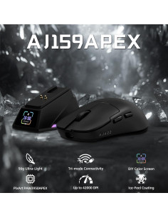 Ratón Inalámbrico AJAZZ AJ159 APEX 56g BT/USB-C 42K DPI 2
