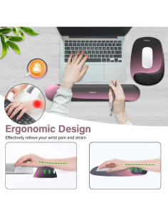 Soporte Reposamuñecas Ergonómico MOSISO para Teclado y Ratón 2