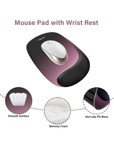 Soporte Reposamuñecas Ergonómico MOSISO para Teclado y Ratón