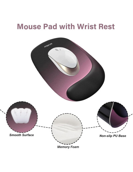 Soporte Reposamuñecas Ergonómico MOSISO para Teclado y Ratón