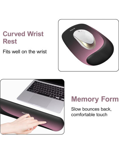 Soporte Reposamuñecas Ergonómico MOSISO para Teclado y Ratón