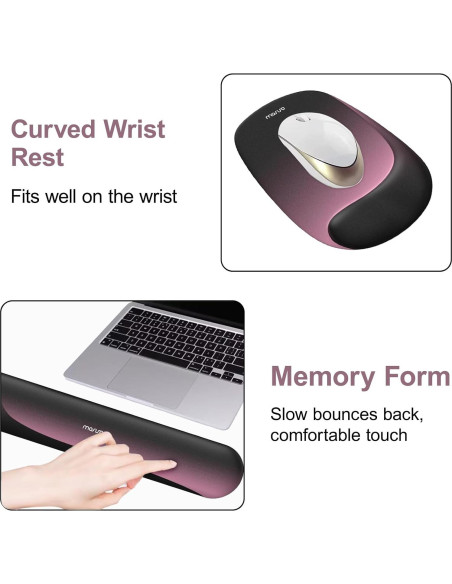 Soporte Reposamuñecas Ergonómico MOSISO para Teclado y Ratón