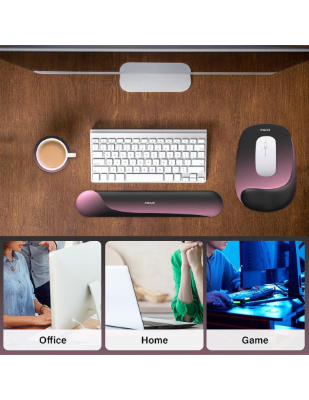 Soporte Reposamuñecas Ergonómico MOSISO para Teclado y Ratón