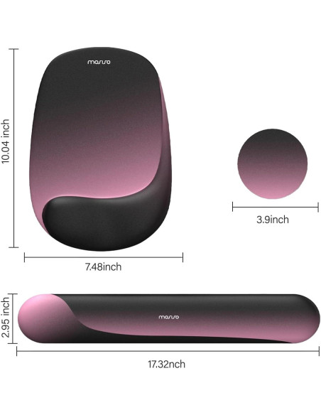 Soporte Reposamuñecas Ergonómico MOSISO para Teclado y Ratón