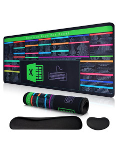 Juego de Almohadilla de Escritorio LYASILYHS 3-en-1 Ergonómica