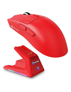 Ratón Gaming Inalámbrico MAMBASNAKE X1 RGB 40K DPI Rojo
