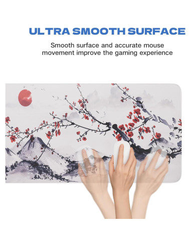 Alfombrilla de Ratón Grande SUEHIODHY Sakura 60x30cm Antideslizante