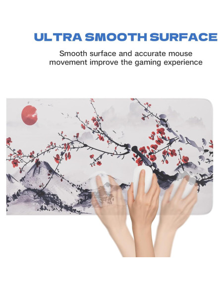 Alfombrilla de Ratón Grande SUEHIODHY Sakura 60x30cm Antideslizante