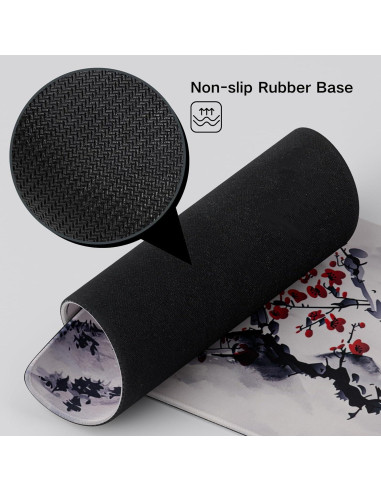 Alfombrilla de Ratón Grande SUEHIODHY Sakura 60x30cm Antideslizante