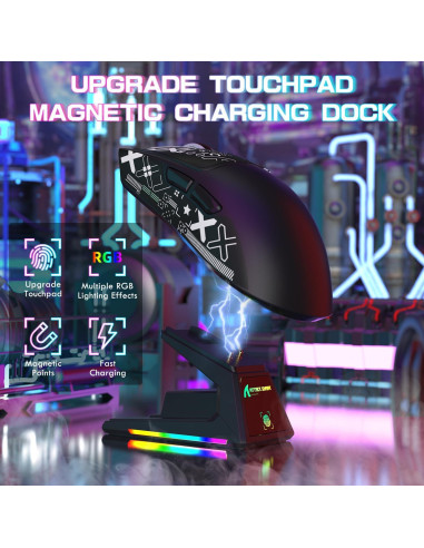 Ratón Gaming Inalámbrico ATTACK SHARK X1 40000 DPI RGB