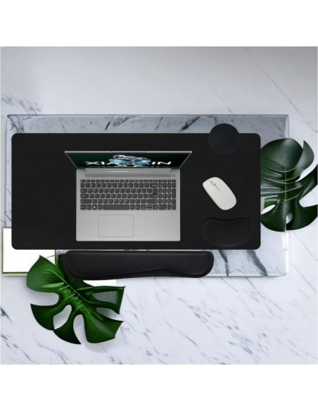 Juego de 8 Piezas Reposamuñecas Ergonómico YFLIUBAI Negro