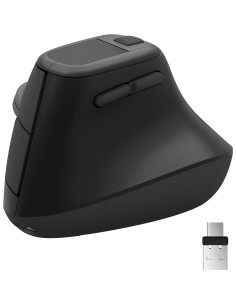 Ratón Vertical Ergonómico Zhaman Recargable USB Tipo C Negro 2