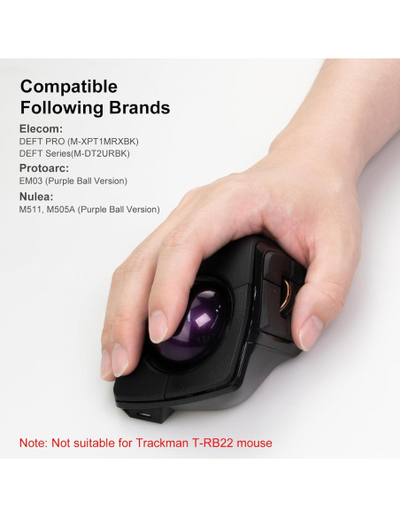 Bola de Reemplazo SANWA 44mm para Ratones Trackball Púrpura