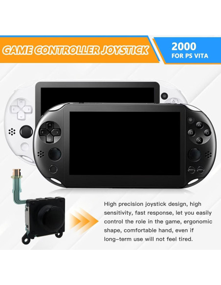 Joystick Analógico Reemplazo GRABOTE para PS Vita 2000/2001 - Negro