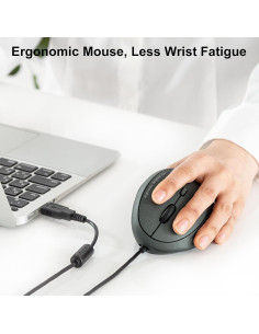 Ratón Ergonómico SANWA para Mano Izquierda 3200 DPI 2