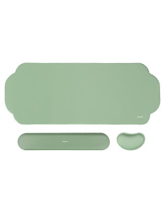 Almohadilla Ergonómica Mosiso Verde para Ratón y Teclado