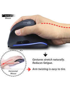 Ratón Ergonómico Recargable ZLOT Master 19F35 Inalámbrico 6 Botones 2