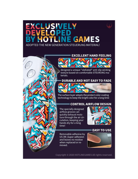 Agarraderas para Controlador PS5 HOTLINEGAMES Fuego de Batalla
