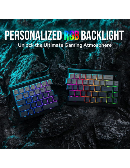 Teclado Mecánico Inalámbrico EPOMAKER Split65 RGB 65%