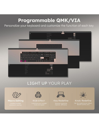 Teclado Mecánico RK Royal Kludge R87 Pro TKL 88 Teclas RGB