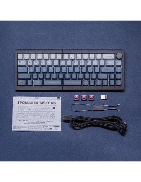 Teclado Mecánico Inalámbrico EPOMAKER Split65 RGB 65%