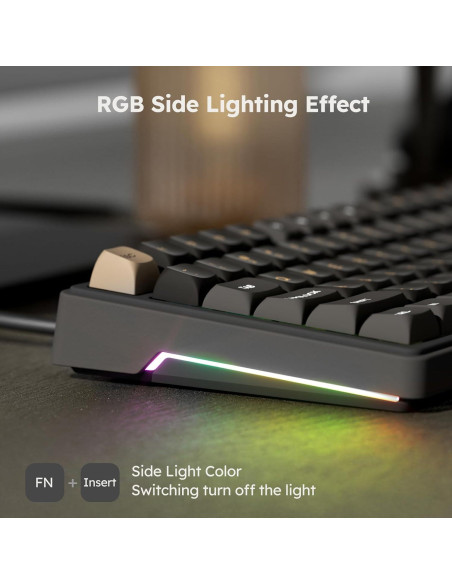 Teclado Mecánico RK Royal Kludge R87 Pro TKL 88 Teclas RGB