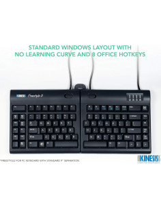 Teclado Ergonómico Kinesis Freestyle2 USB-A con Elevadores VIP3 2