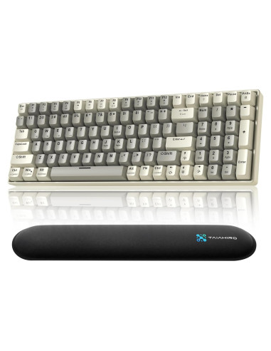 Teclado Mecánico Inalámbrico Taiahiro BK6302 Retro RGB 100 Teclas