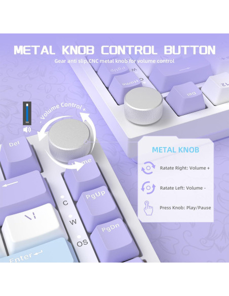 Teclado Mecánico Gaming AJAZZ AK820 75% USB-C RGB Personalizable