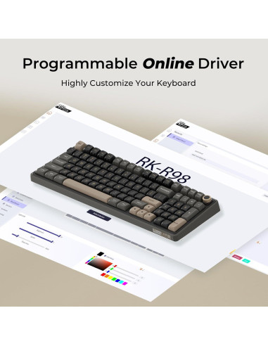 Teclado Mecánico RK Royal Kludge R98 Pro RGB Retroiluminado