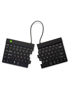 Teclado Ergonómico Dividido R-Go Bluetooth QWERTY Negro