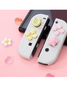 Agarradores para Pulgar Rosa Nintendo Switch y Switch OLED 2