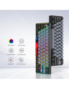 Teclado Mecánico Compacto 60% SbocKeeb RGB 61 Teclas 2